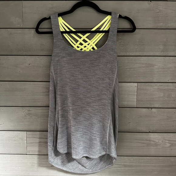 Lululemon Wild Tank Top Gray Size 6 - Picture 3 of 10